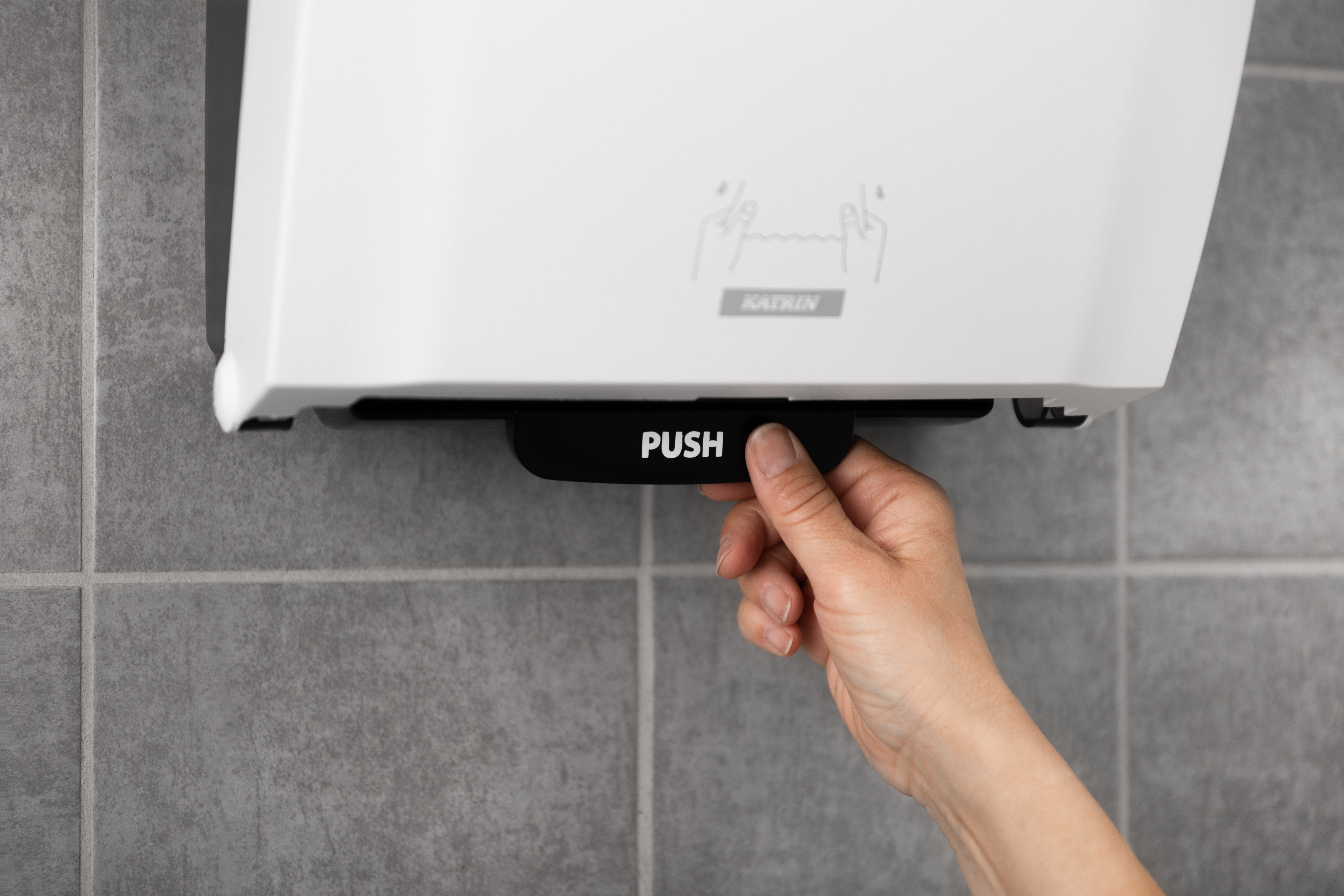 Katrin Plastdispenser för System Torkrullar, Vit - 5