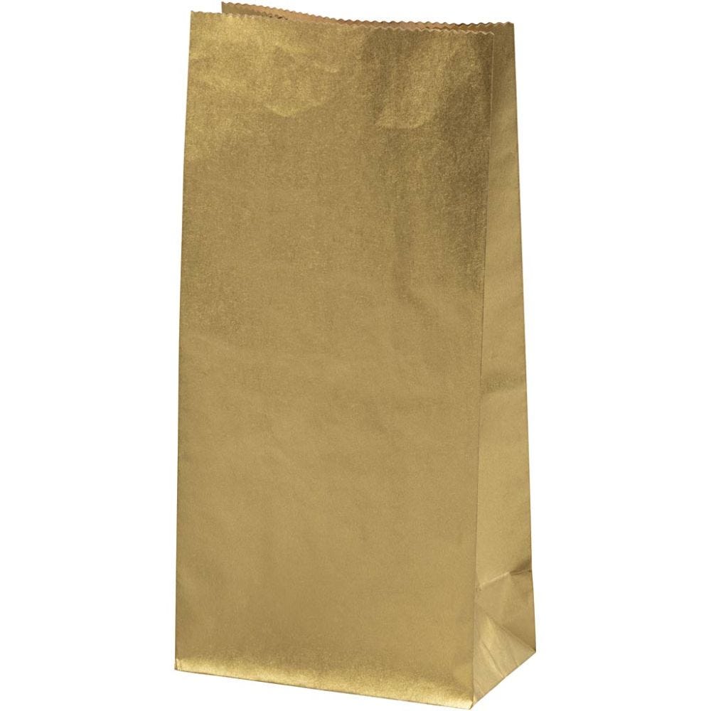 Papperspåsar Guld 10-pack