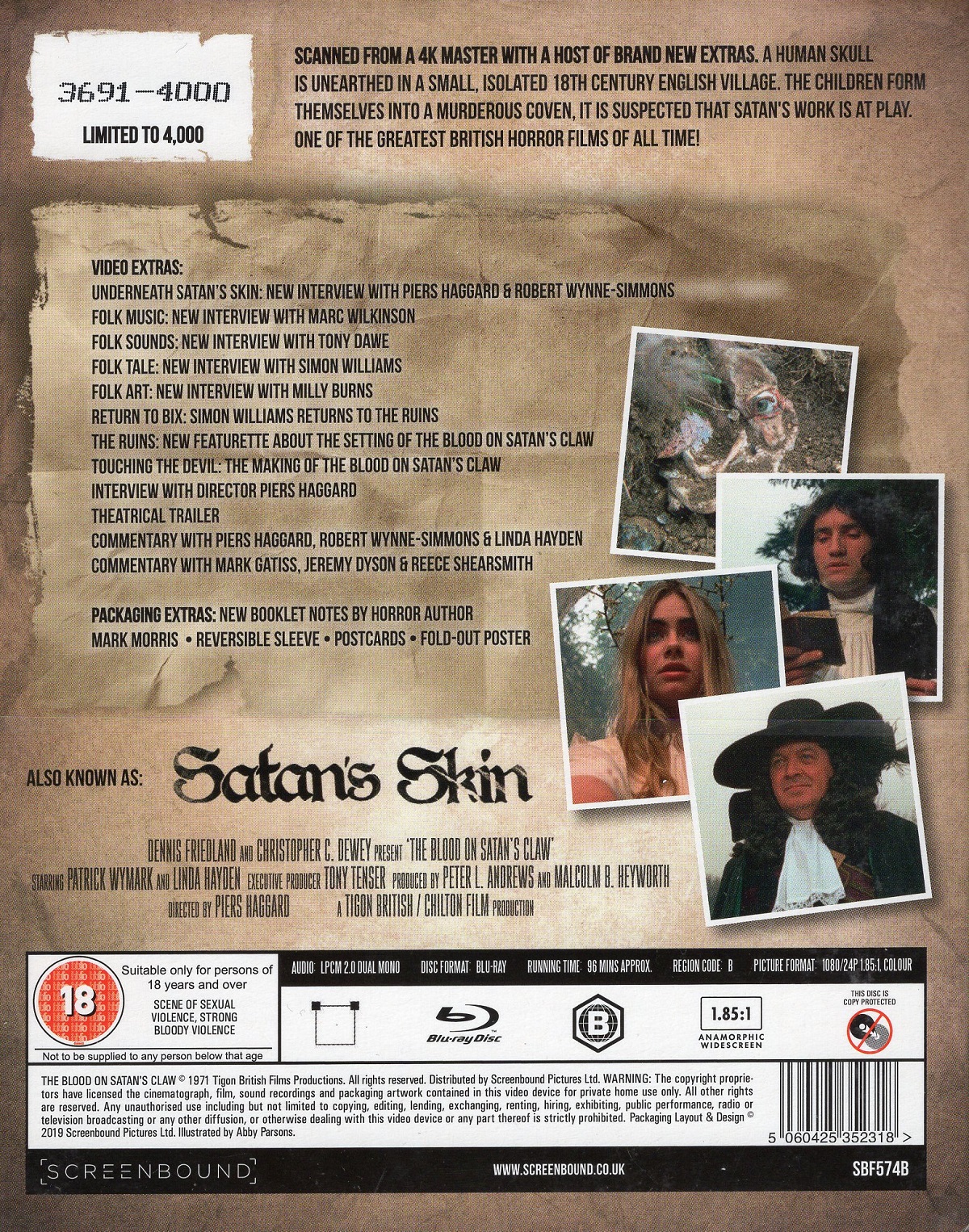 Blood On Satan's Claw (Limited Edition) (ej svensk text) (Blu-ray) - 2