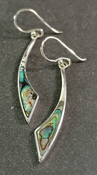 Örhänge Abalone - Silver