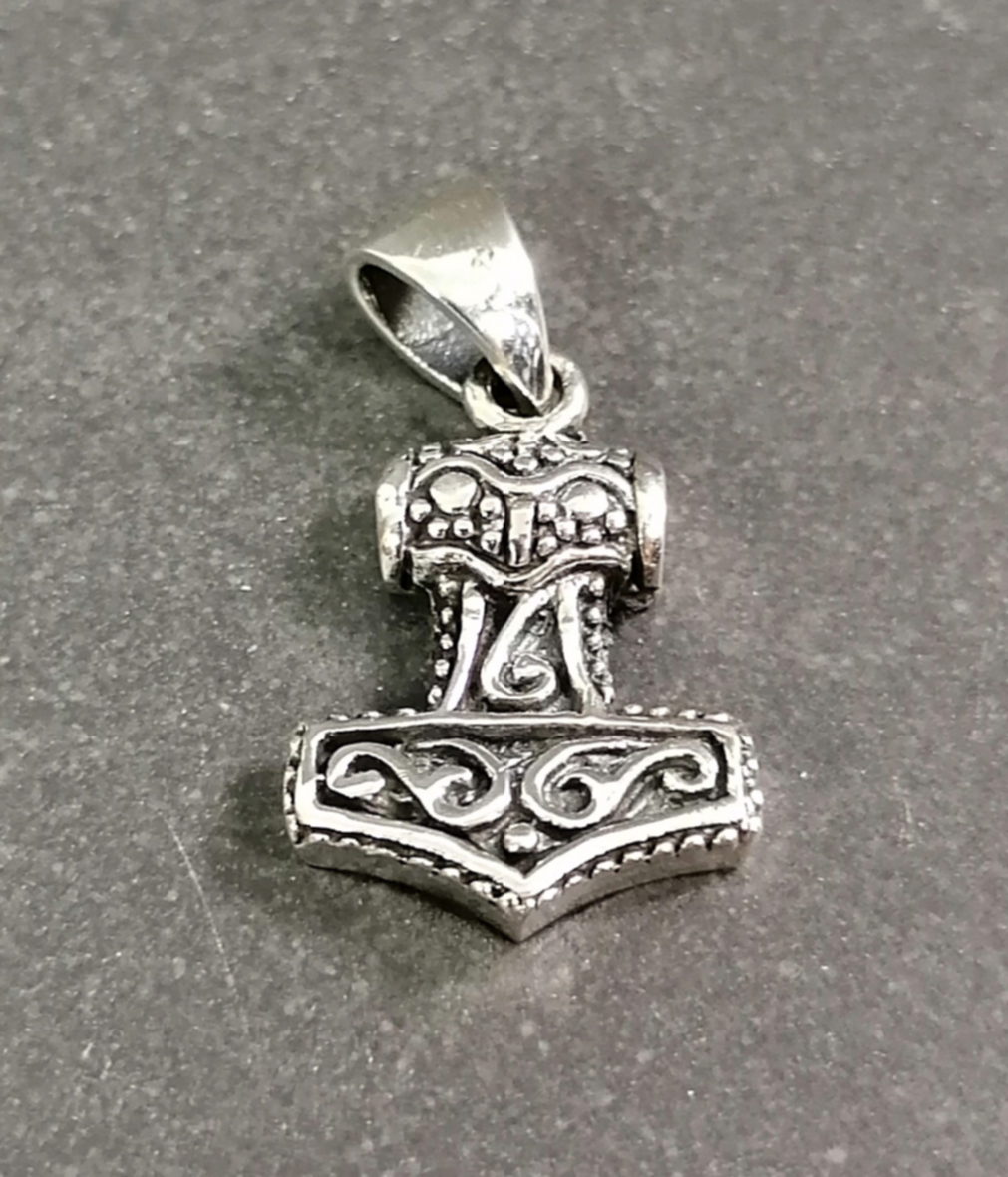 Tors hammare Hänge i Silver - Mjölnir