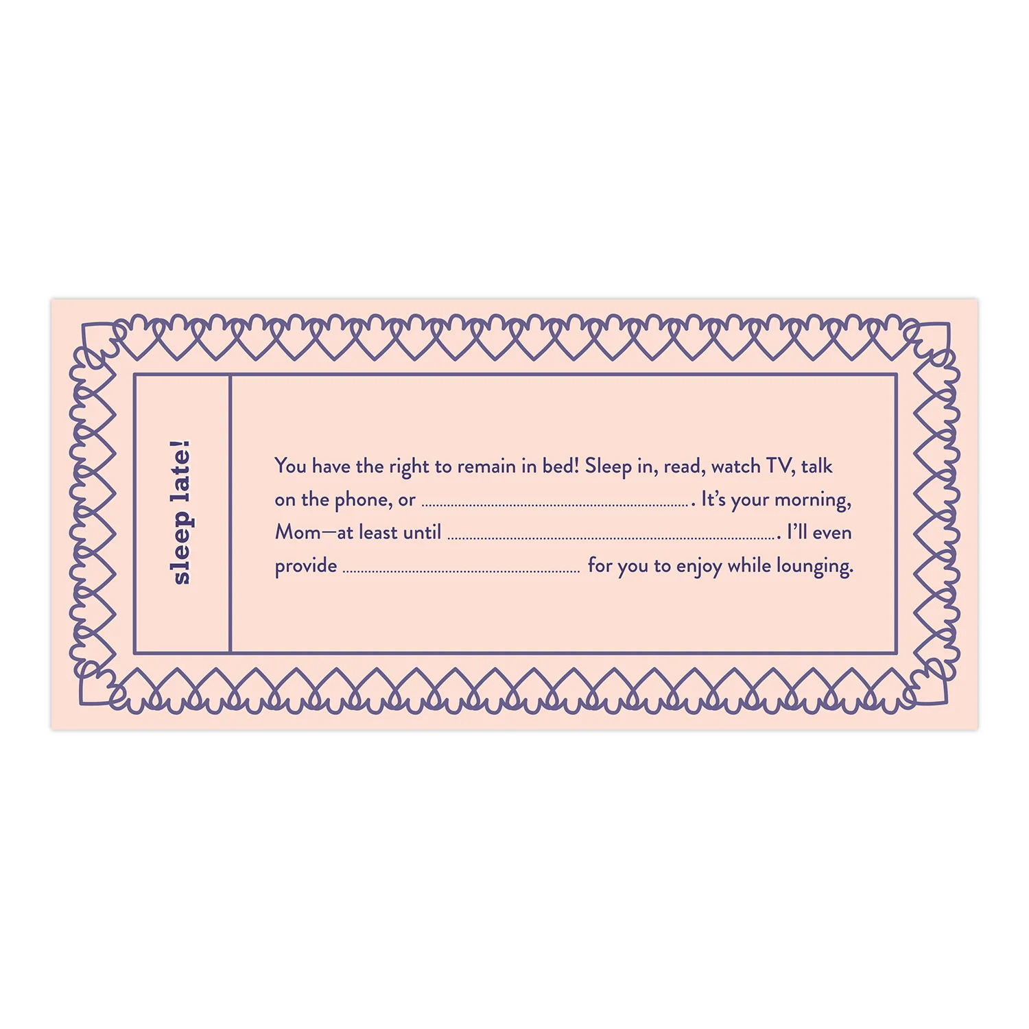 Fill in the Love Mom Voucher - 2