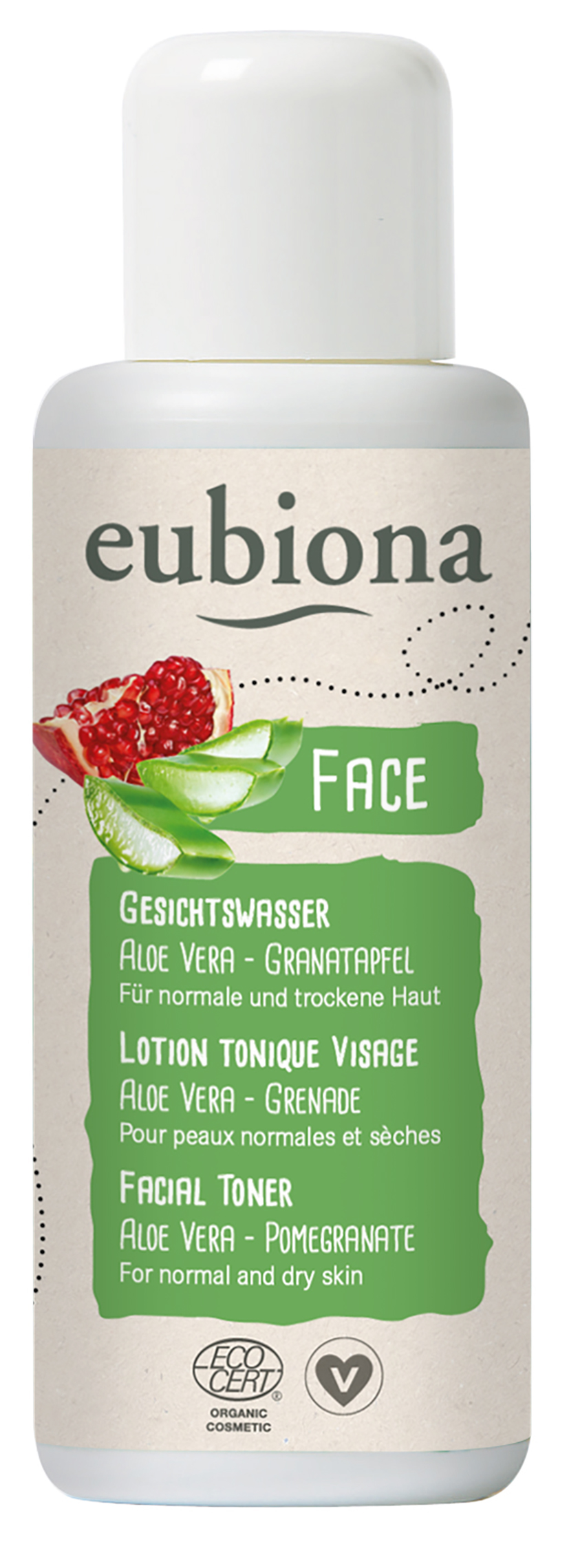 Eubiona Ekologiskt Ansiktsvatten Aloe Vera & Granatäpple 100 ml