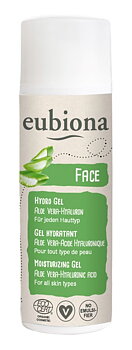 Eubiona Fuktgivande Ekologiskt Ansiktsgel Aloe Vera & Hyaluronsyra 50 ml