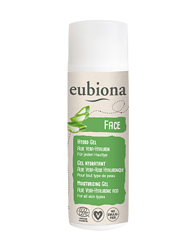 Eubiona Fuktgivande Ekologiskt Ansiktsgel Aloe Vera & Hyaluronsyra 50 ml