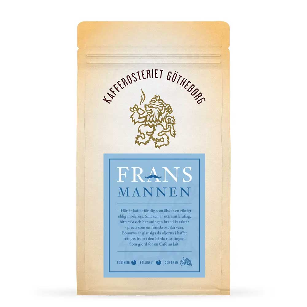 Götheborg - 1685 - Fransmannen - Franskrost - Extra mörkrostade kaffebönor - 500g - 2