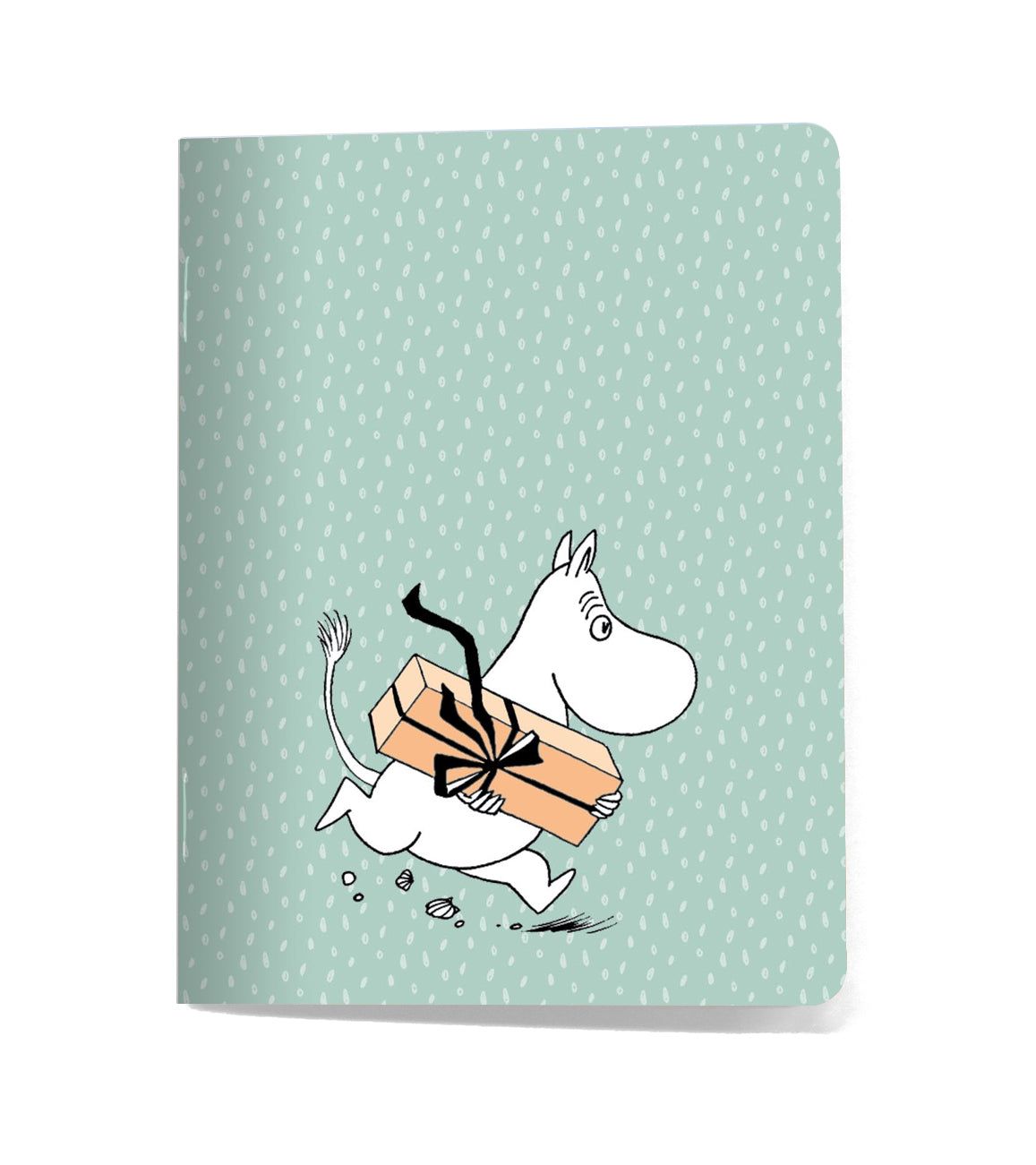 Mumin Anteckningsbok 12x9 cm - Mumintrollet med present