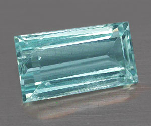 Impresionante piedra preciosa de aguamarina natural en forma de baguette de 0,63 ct. - 3