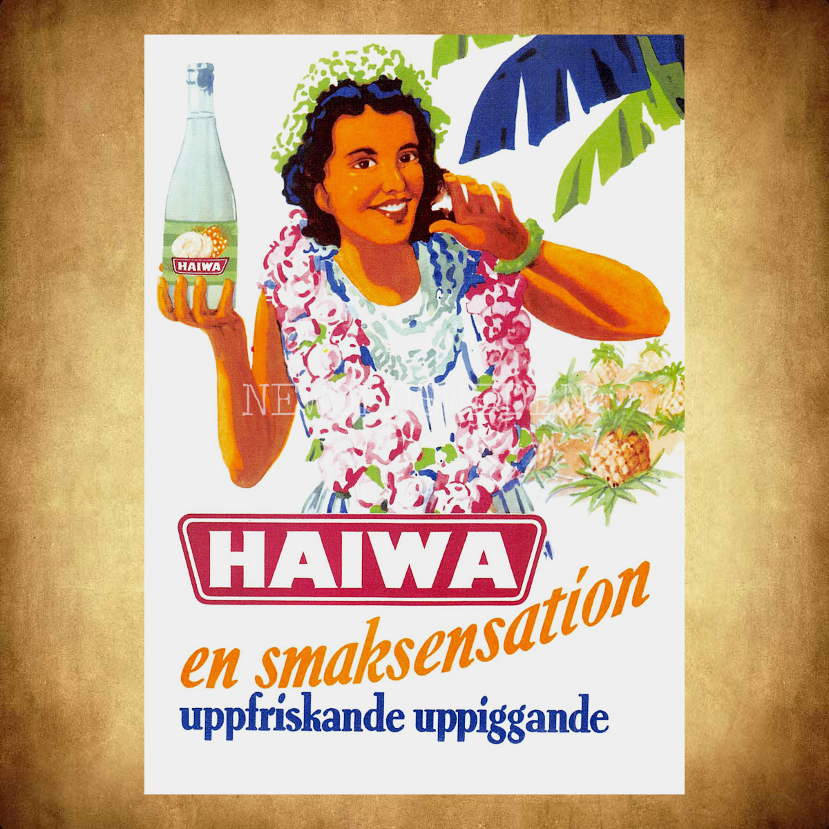 HAIWA läskedryck - Vykort A5 - 2