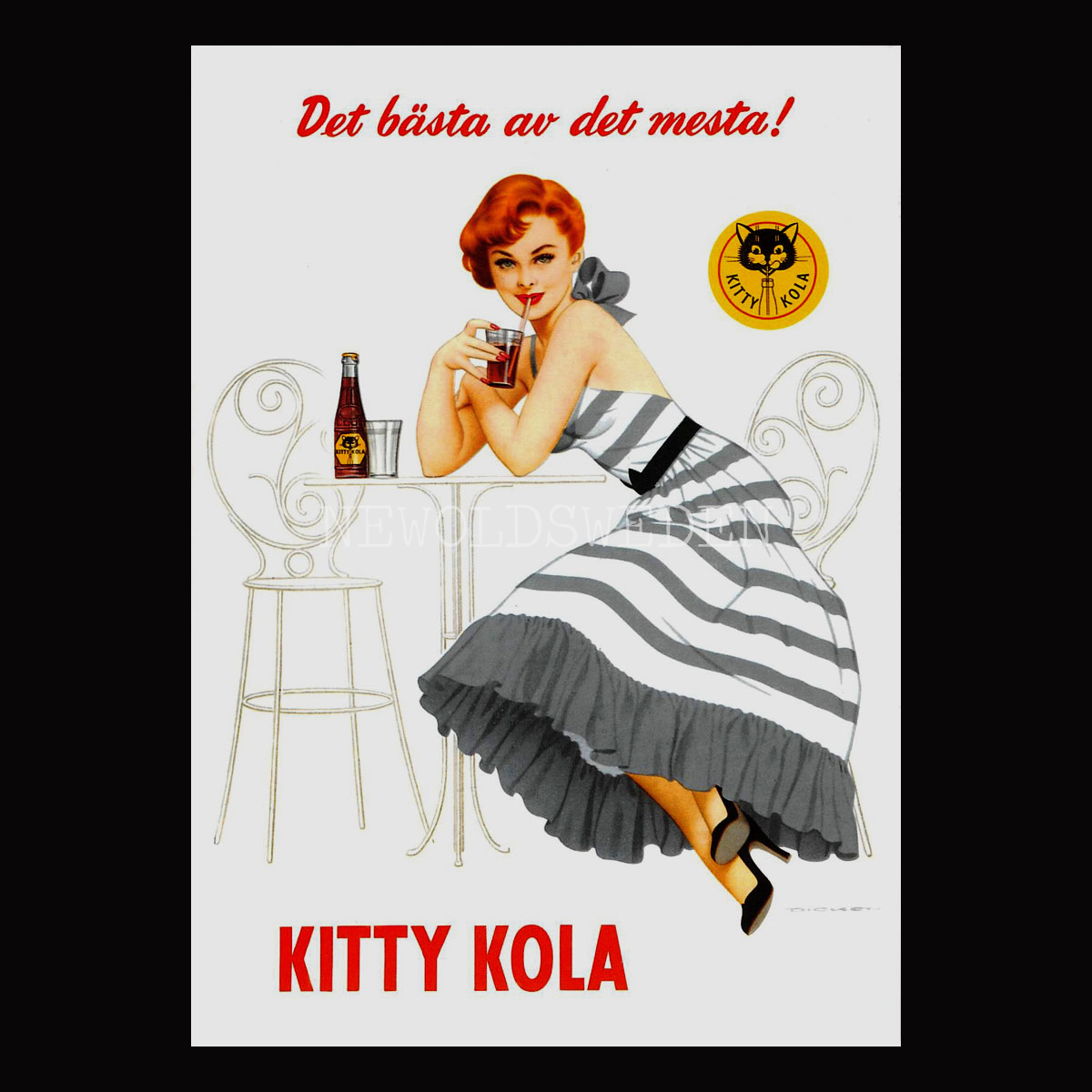 KITTY KOLA läskedryck - Vykort A5