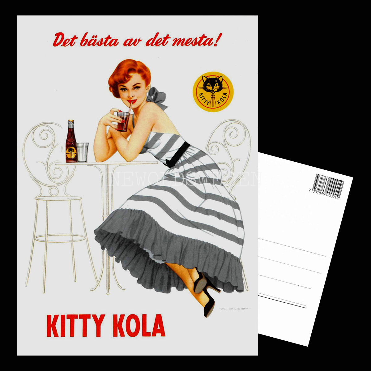 KITTY KOLA läskedryck - Vykort A5 - 3