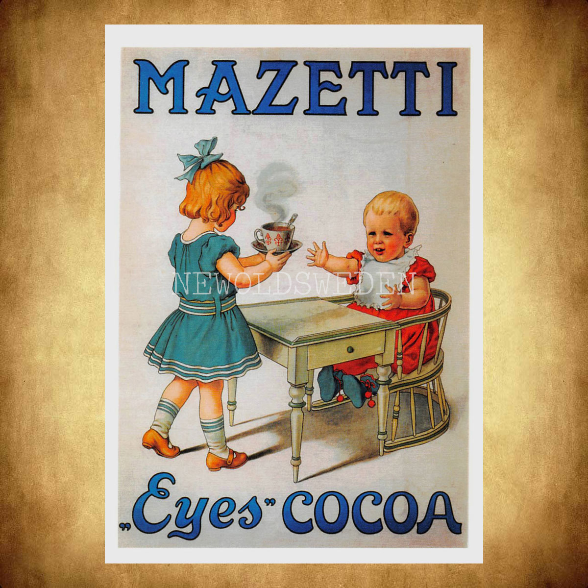 MAZETTI Eyes COCOA - Vykort A5t - 2
