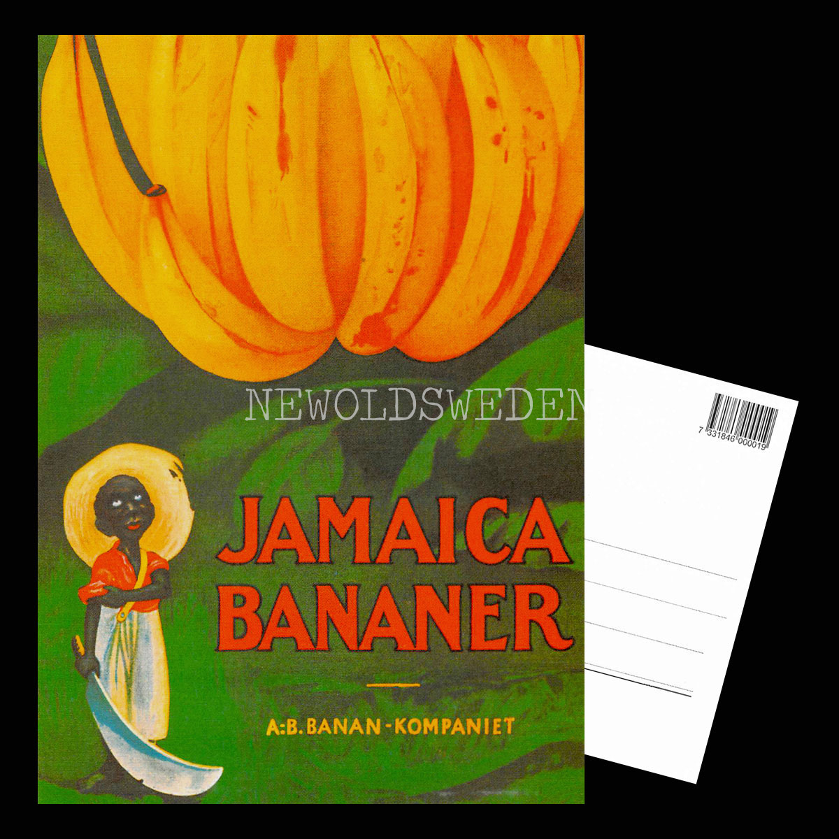 BANAN-KOMPANIET JAMAICA BANANER - Vykort A5 - 3