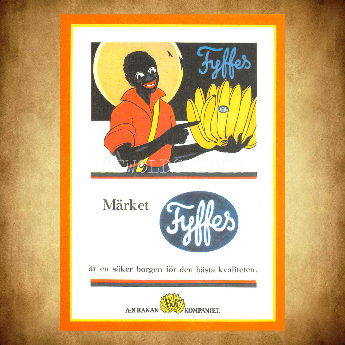 BANAN-KOMPANIET - Fyffes bananer - Vykort A5 - 2