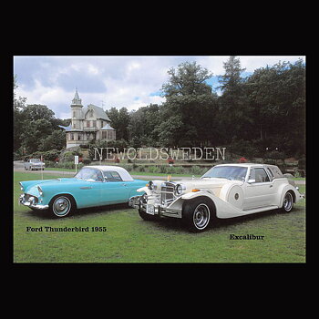 Ford Thunderbird 1955 - Excalibur - Vykort A5