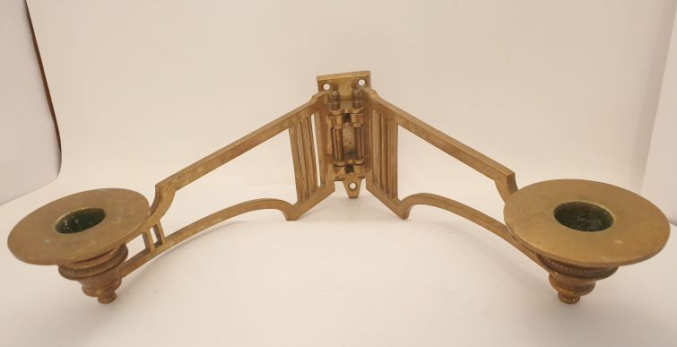 Art noveau light fittings brass