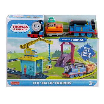 Thomas, Carly og Sandy, startsett (TrackMaster med motor)