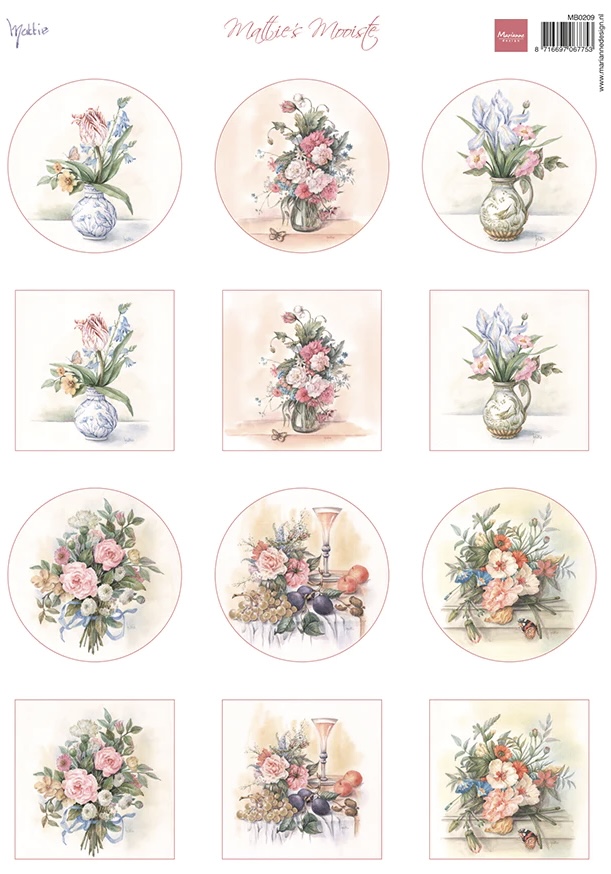 Marianne Design Bildark - Mattie's Mooiste Mini Bouquets