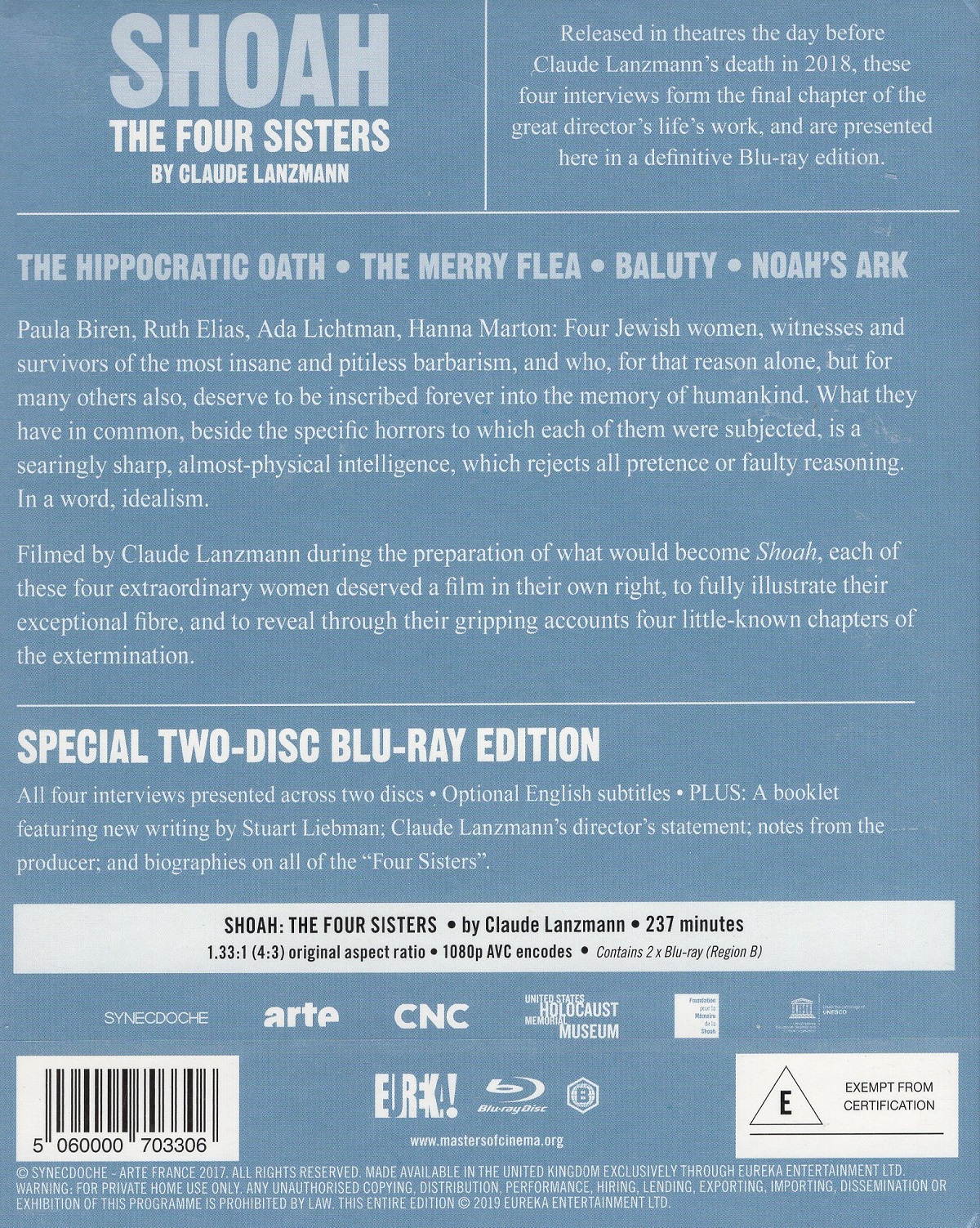 Shoah: The Four Sisters (ej svensk text) (Blu-ray) - 2