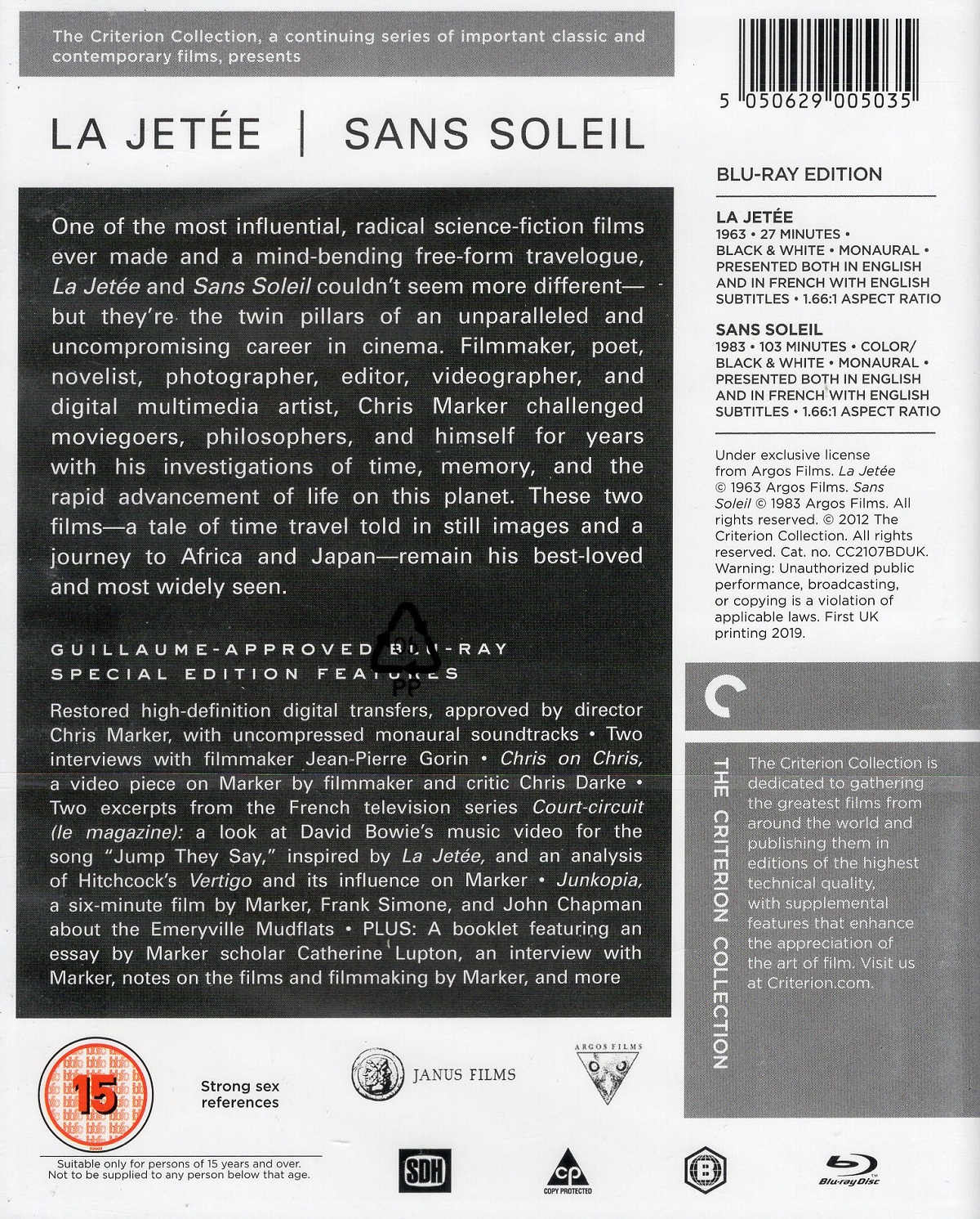 La Jetée / Sans Soleil (Criterion Collection) (ej svensk text) (Blu-ray) - 2
