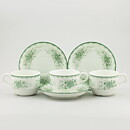 Carl-Harry Stålhane (Gröna Anna 1966) Three Teacups with Green Flower Decor