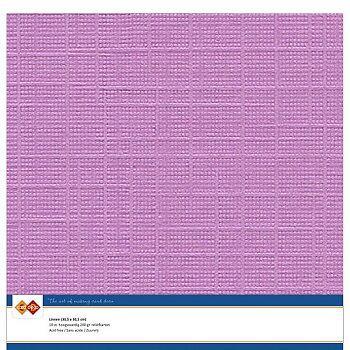 Card Deco Linen - Fuchsia 10-p