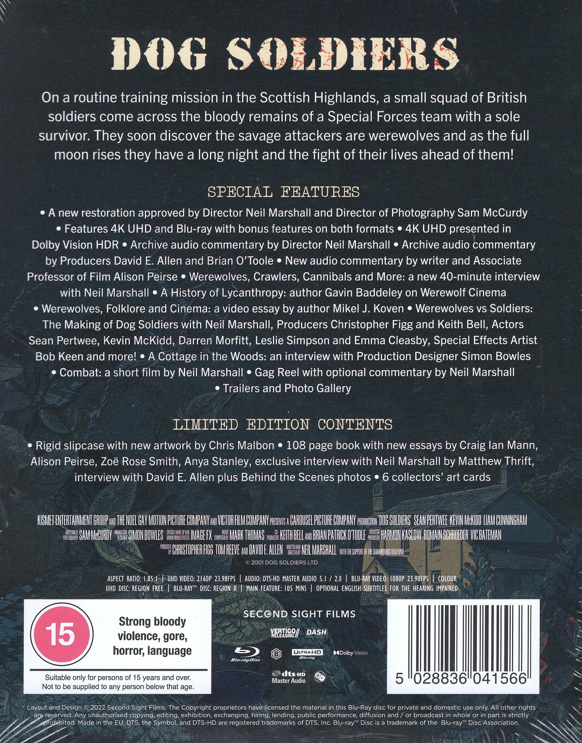 Dog Soldiers (Limited Edition) (ej svensk text) (4K Ultra HD + Blu-ray) - 2