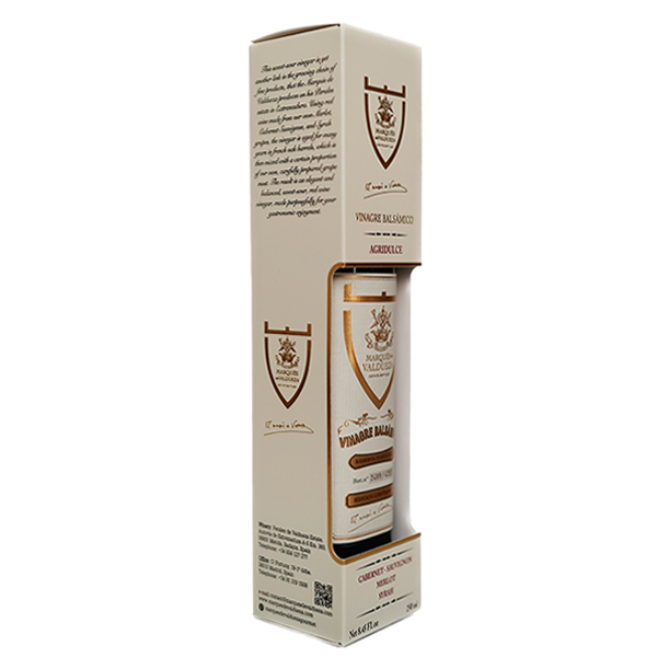 Marqués de Valdueza Agridulce Family Reserve, 250 ml med box från sidan