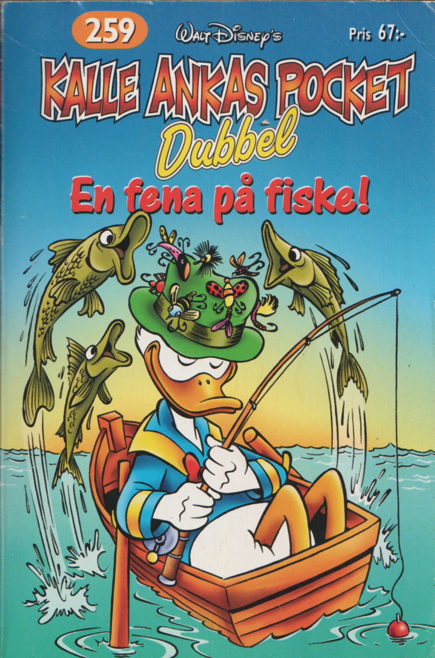 Kalle Ankas pocket 259 En fena på fiske!, begagnad!