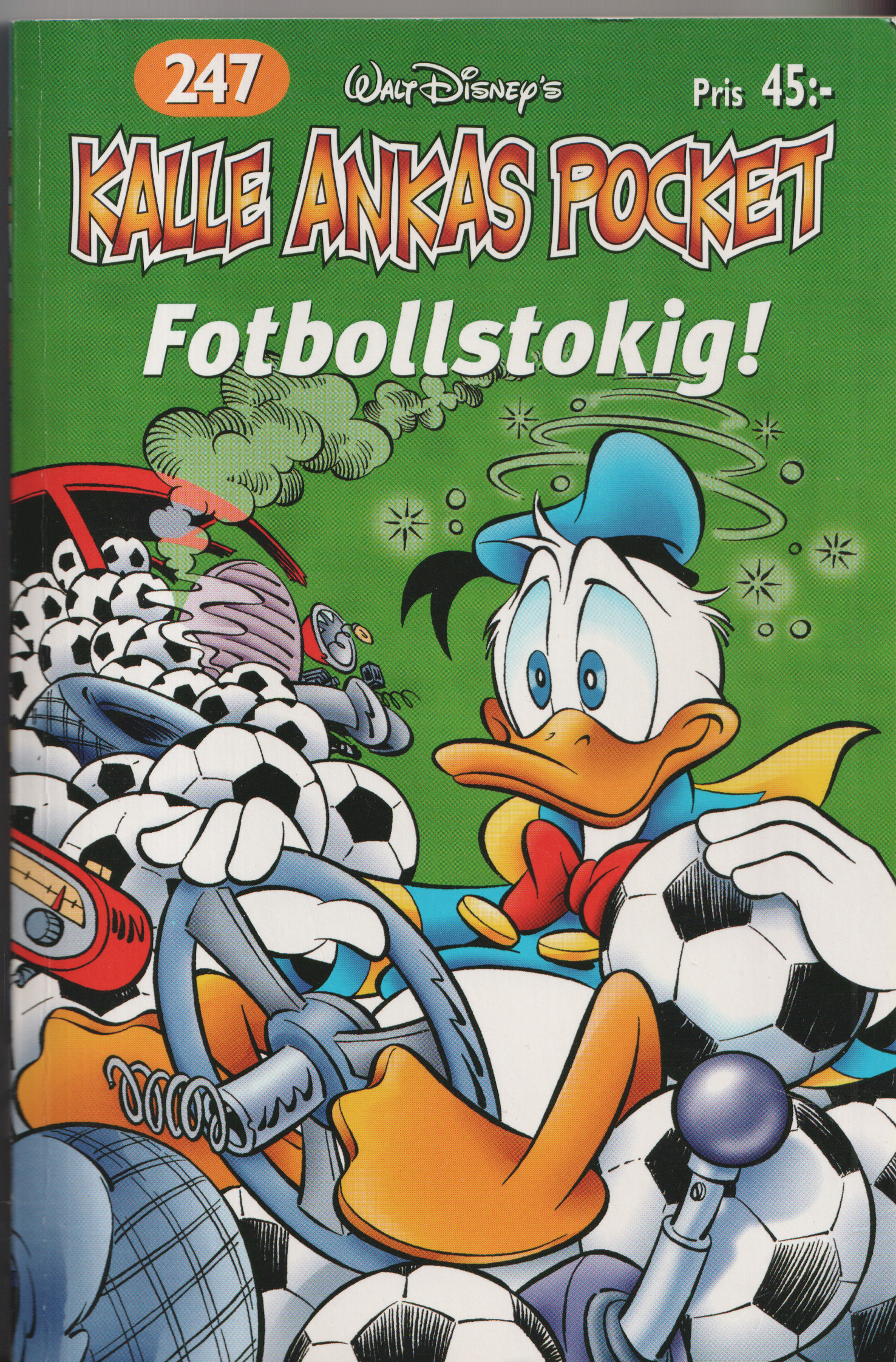 Kalle Ankas pocket 247 Fotbollstokig!, begagnad!