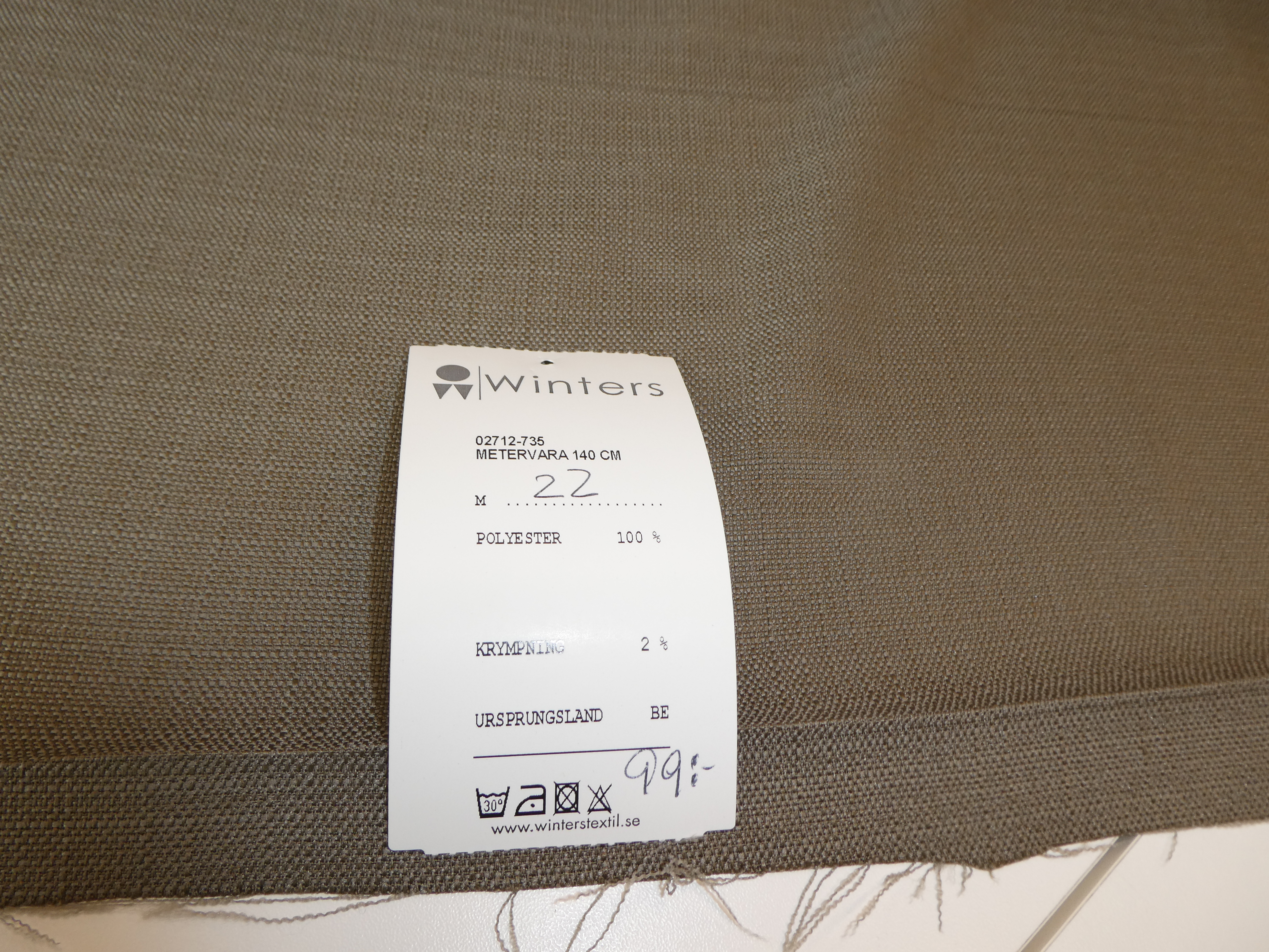 mörk beige lite gövre väv - 2