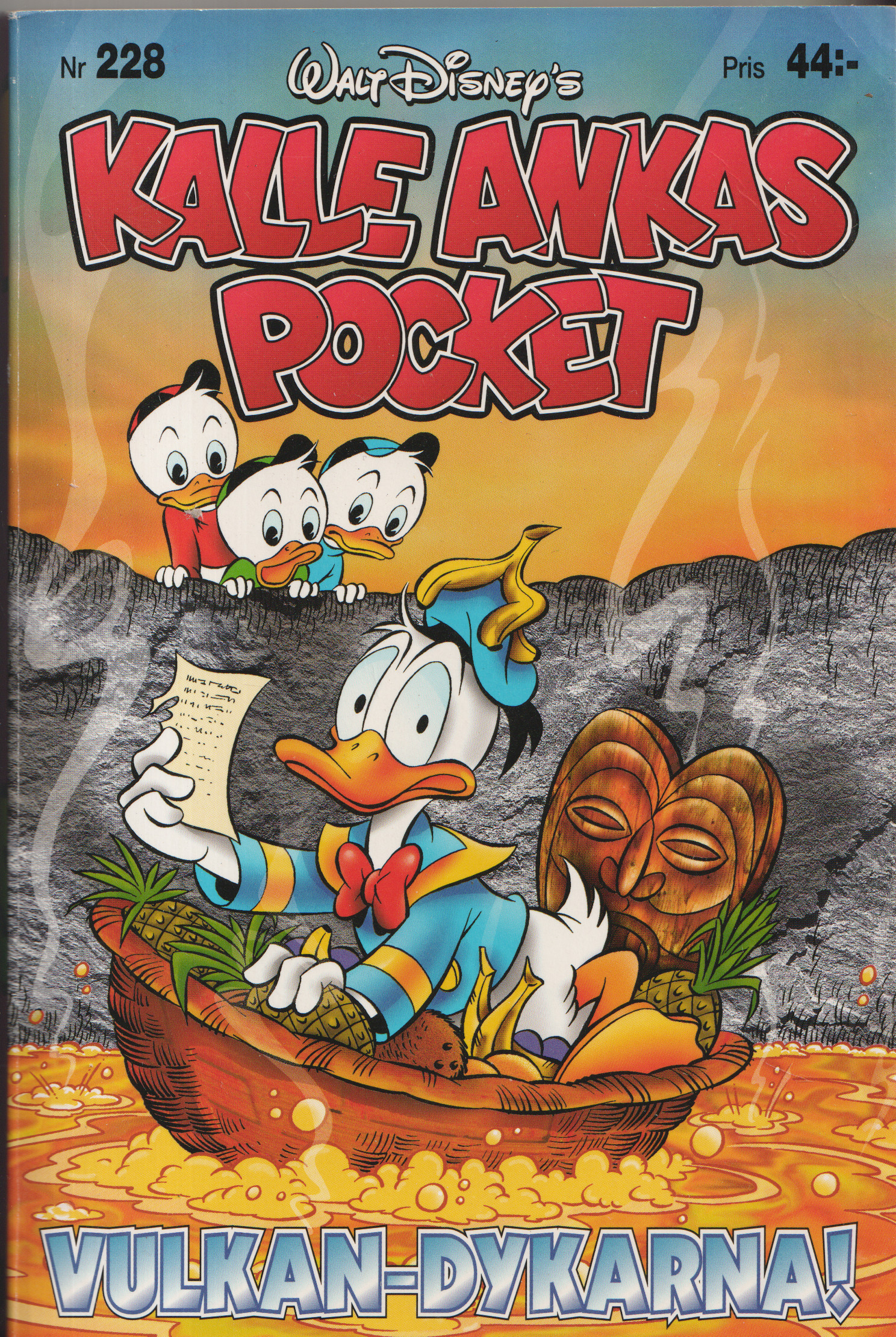 Kalle Ankas pocket 228 Vulkan-dykarna!, begagnad!