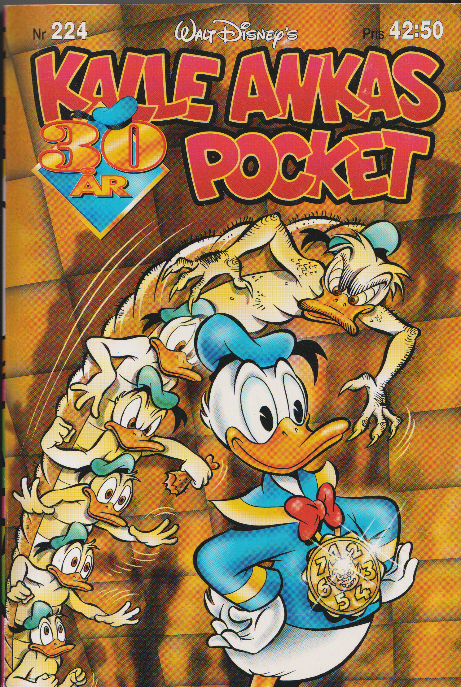Kalle Ankas pocket 224 30 år, begagnad!