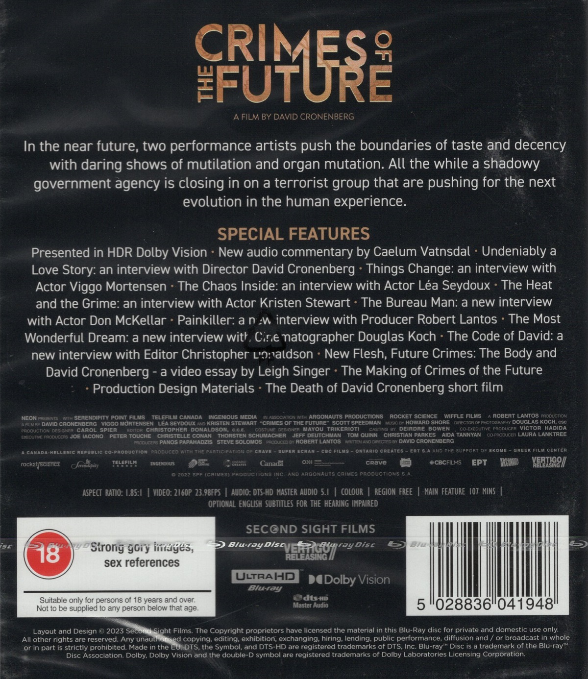 Crimes of the Future (ej svensk text) (4K Ultra HD) - 2