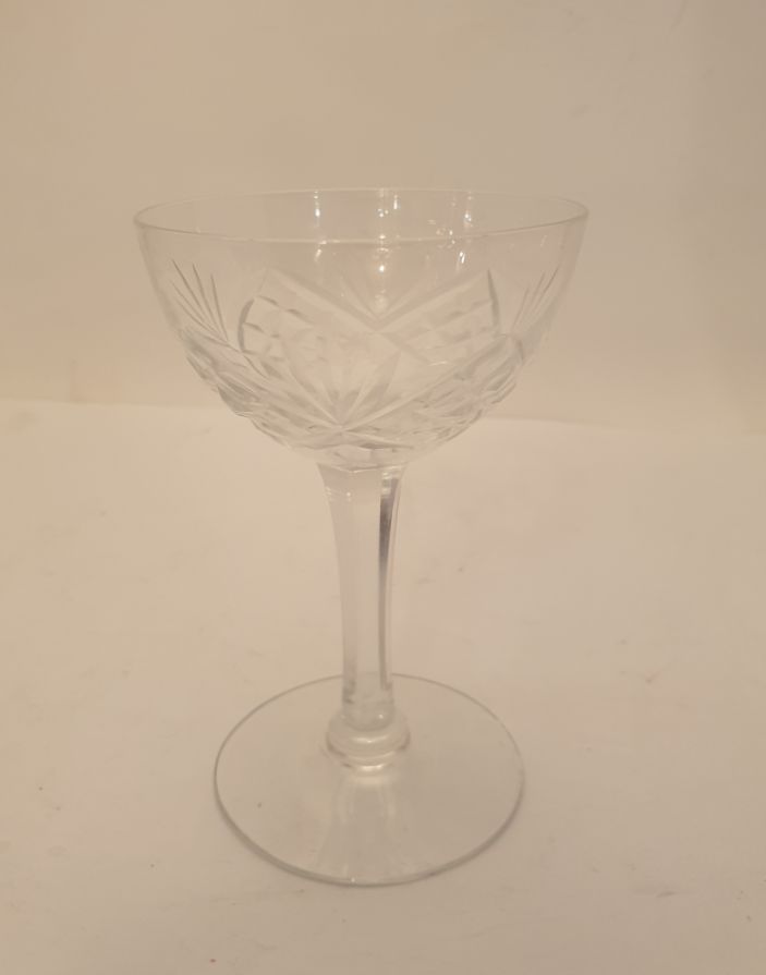 Helga madeira glass cut leg