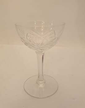 Helga madeira glass cut leg
