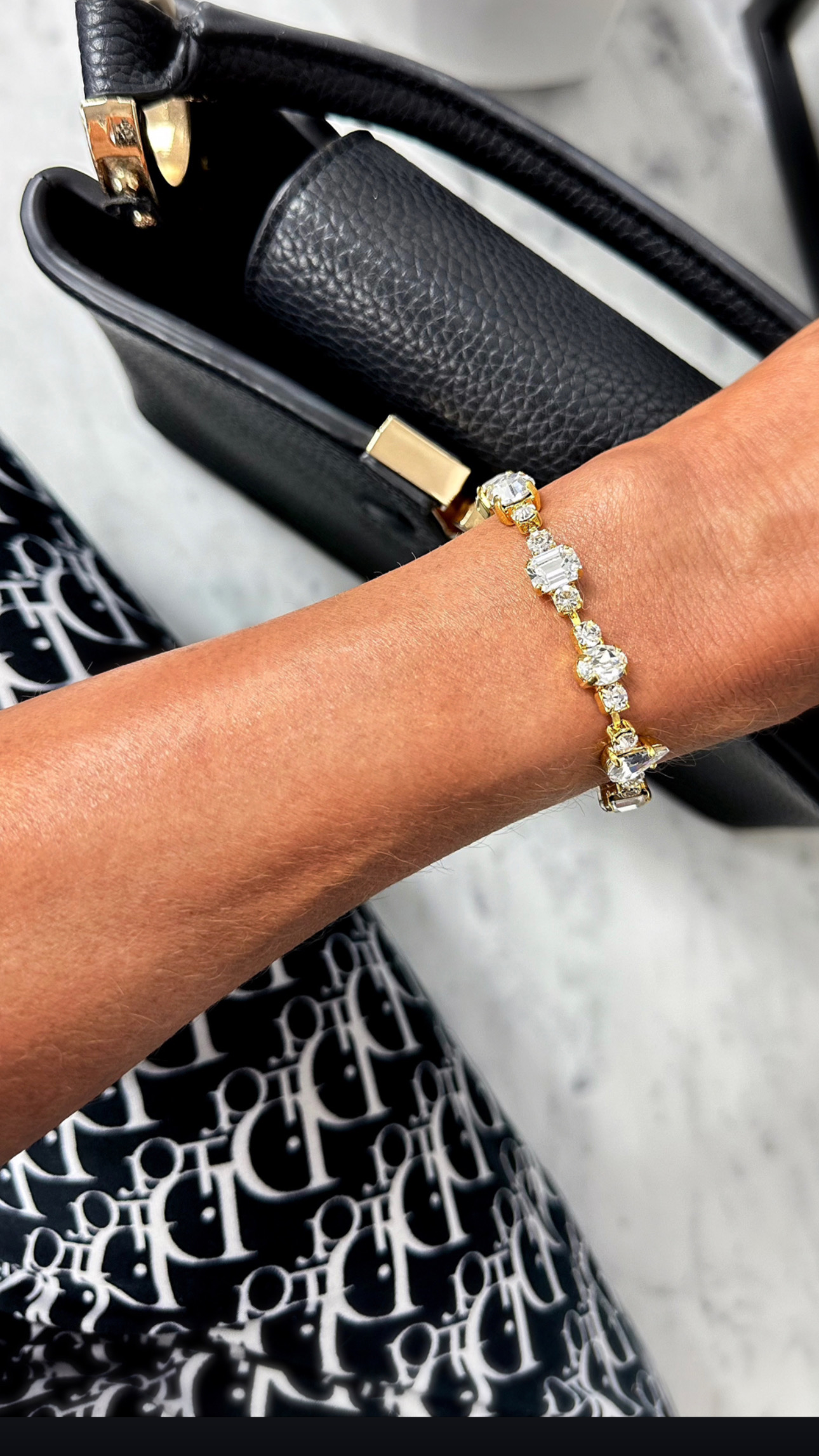 Armband Avery Clear Crystal Gold - 5
