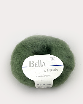Bella mohair - Mossgrön/87