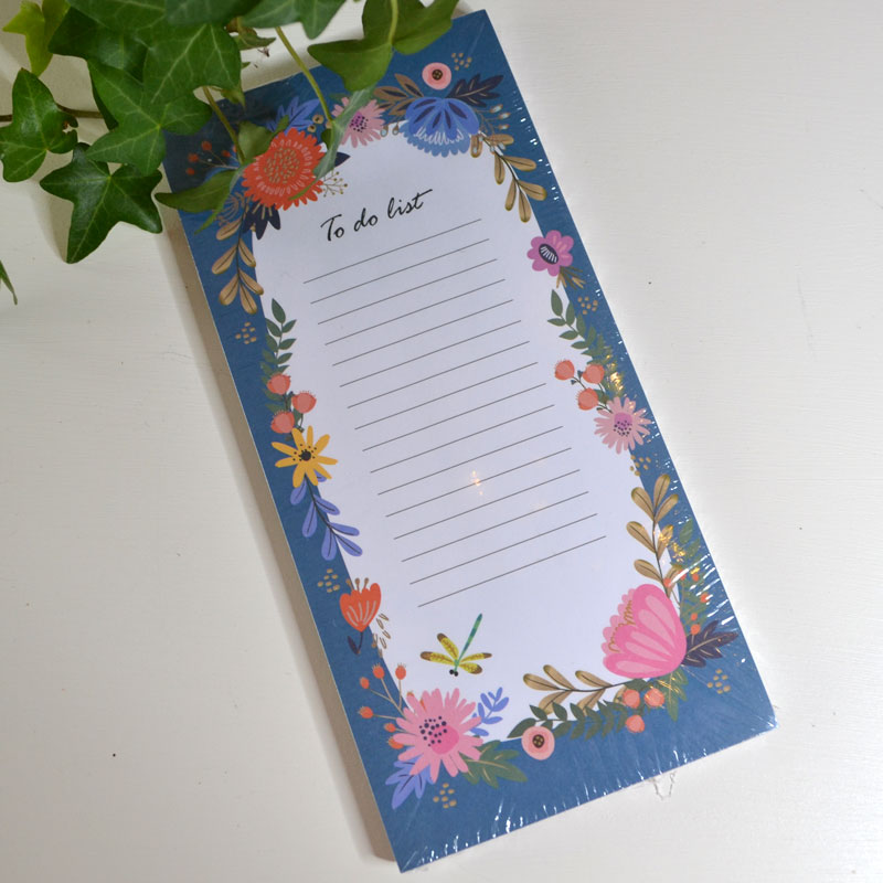 Block - to do list - blå