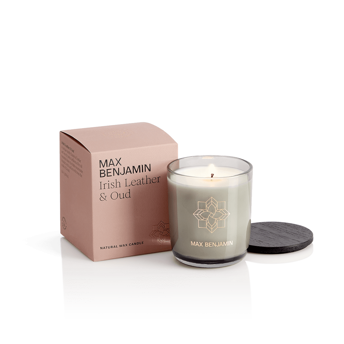 Max Benjamin Irish Leather &amp; Oud Scented Candle