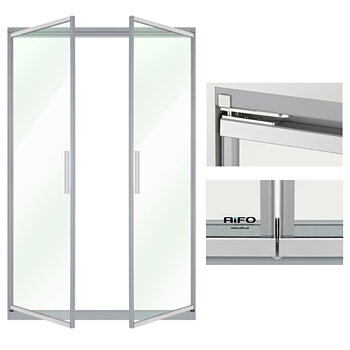 Dörr i aluminiumram för kylrum Höjd: 1750 x Bredd: 660 (mm)
