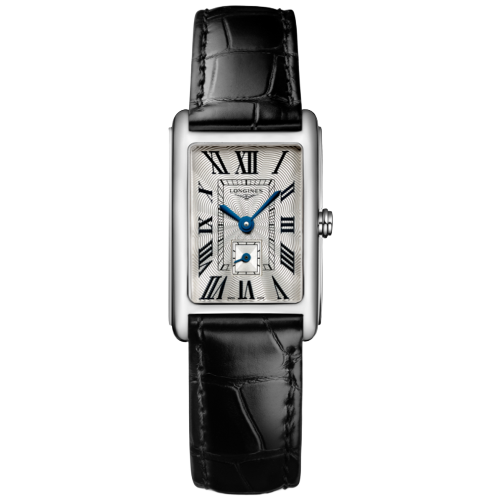 L5.255.4.71.0 Longines DolceVita romerska siffror med svart alligatorband 20,80 X 32,00 