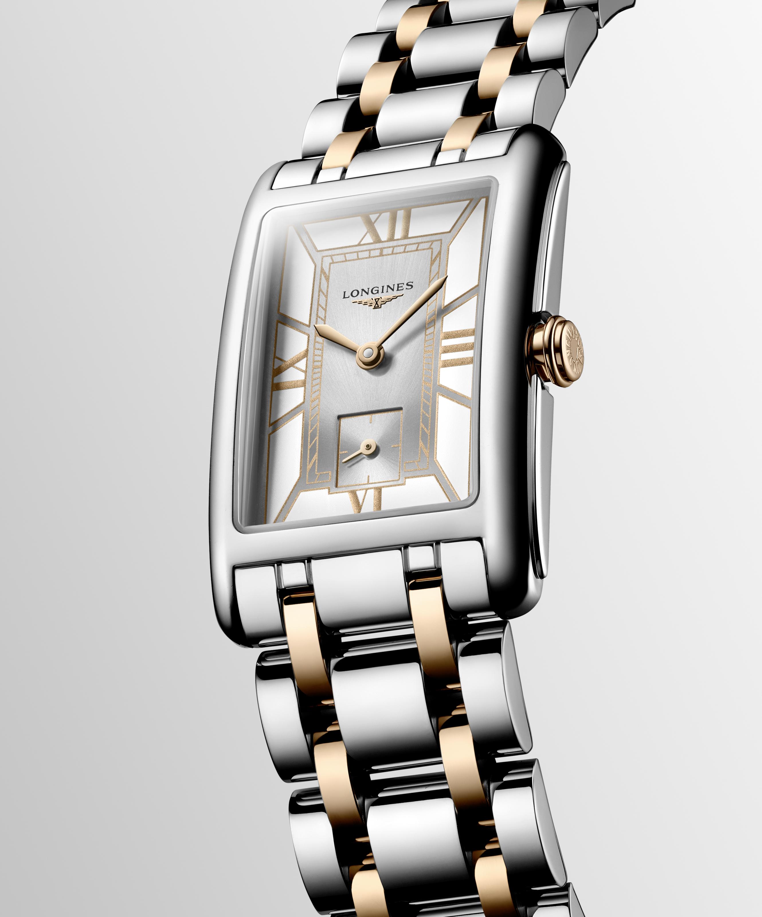 L5.512.5.75.7 Longines DolceVita stål och 18 k rosé guld 23,30 X 37,00