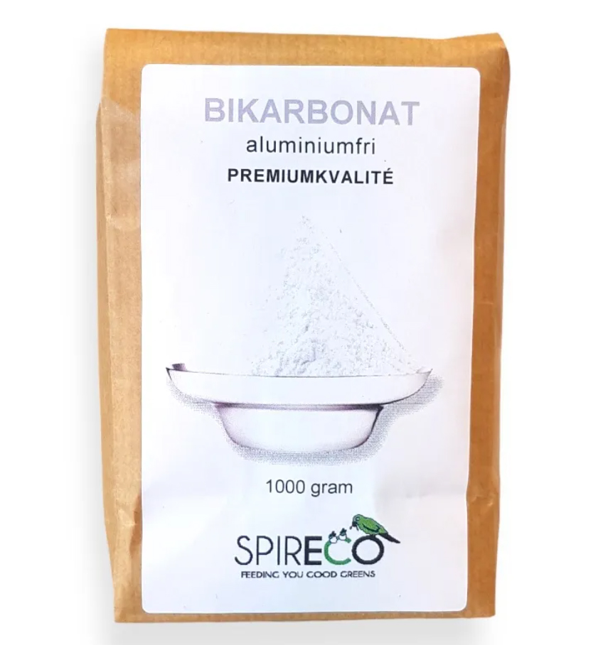 Bikarbonat Premiumkvalité Aluminiumfri 1000 gram, Spireco