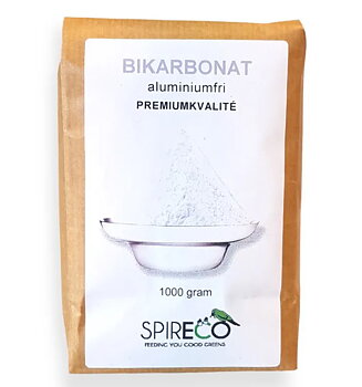 Bikarbonat Premiumkvalité Aluminiumfri 1000 gram, Spireco