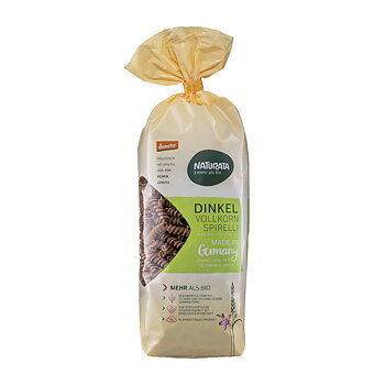 Spirelli pasta dinkel fullkorn biodynamiska, 500g, Naturata