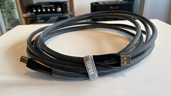 Transparent Premium USB  - 450 cm lång USB kabel