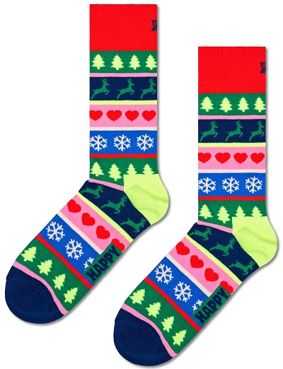 Happy Socks Christmas Stripe Socks