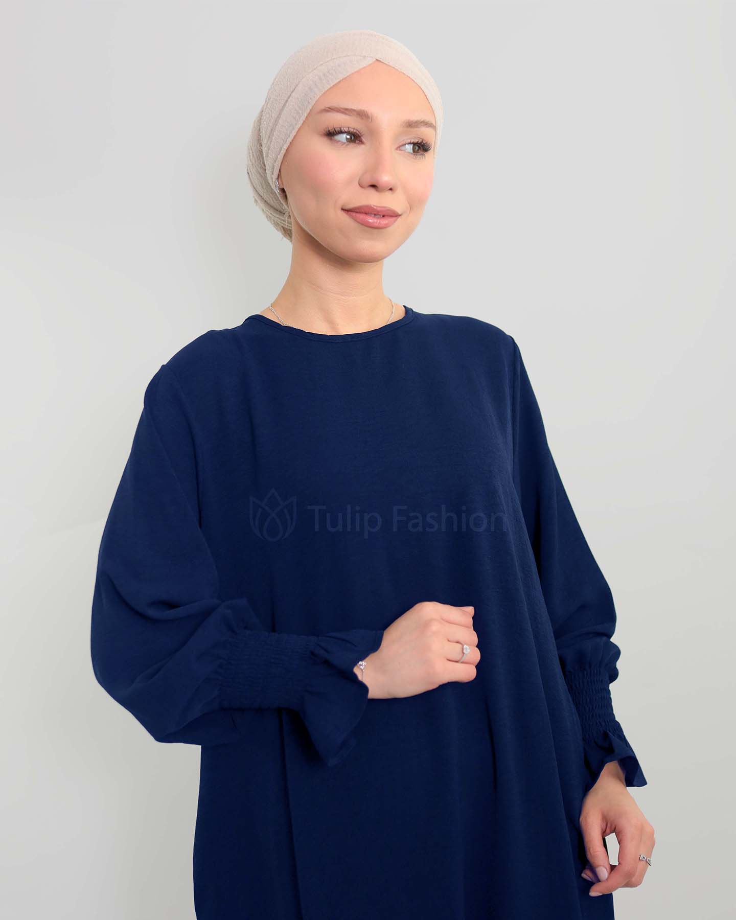 Maryam  Abaya - Midnight Blue - 4