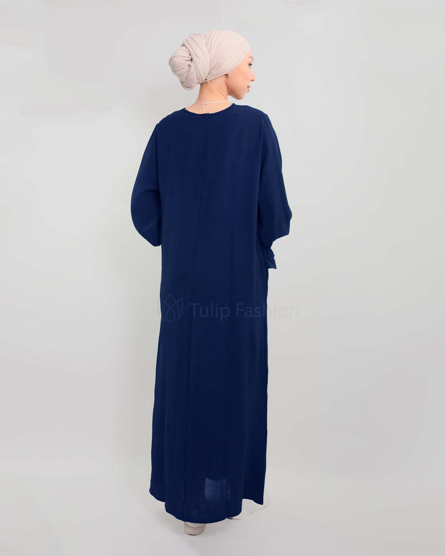 Maryam  Abaya - Midnight Blue - 3